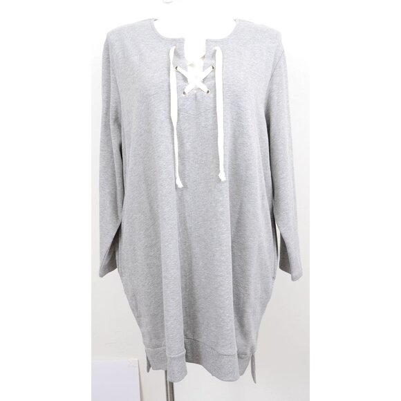 Avon Y2K PLUS 2X (22W-24W) Long Pullover Corset Sweatshirt Tunic Lounge Shirt - Picture 1 of 10